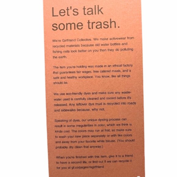 Girlfriend Collective Bra Mia High Neck Bright Teal Blue Green XS - Picture 11 of 12